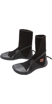 2025 Billabong Womens Synergy 3mm Hidden Split Toe Wetsuit Boots ABJWW00102 - Black